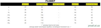размеры одежды алиэкспресс